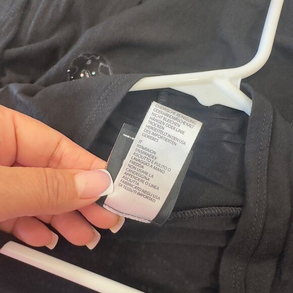 Harley-Davidson Womens L/XL Black Open-Front Cardigan With Graphic Design - Picture 5 of 12